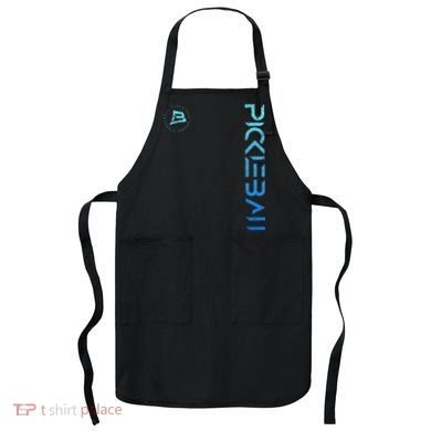 Pickleball Distressed Blue Gradient Casual Design Apron