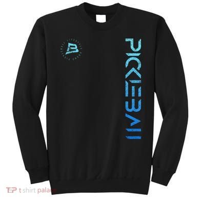 Pickleball Distressed Blue Gradient Casual Design Sweatshirt