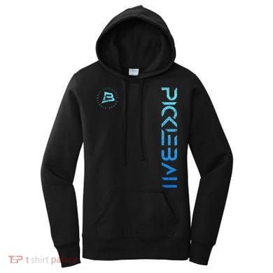 Pickleball Distressed Blue Gradient Casual Design Women's Hoodie
