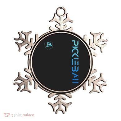 Pickleball Distressed Blue Gradient Casual Design Ornament