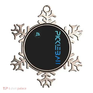 Pickleball Distressed Blue Gradient Casual Design Ornament