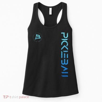 Pickleball Distressed Blue Gradient Casual Design Women's Tank Top