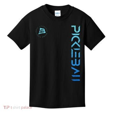 Pickleball Distressed Blue Gradient Casual Design Kids T-Shirt