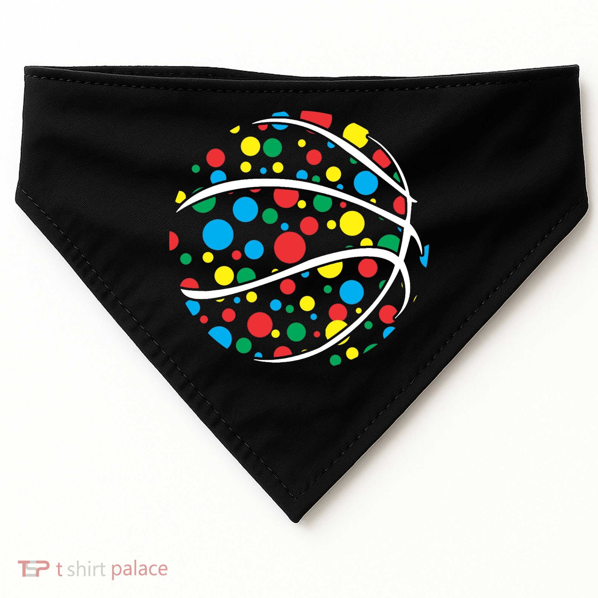 Polka Dots Basketball International Dot Day USA-Made Doggie Bandana