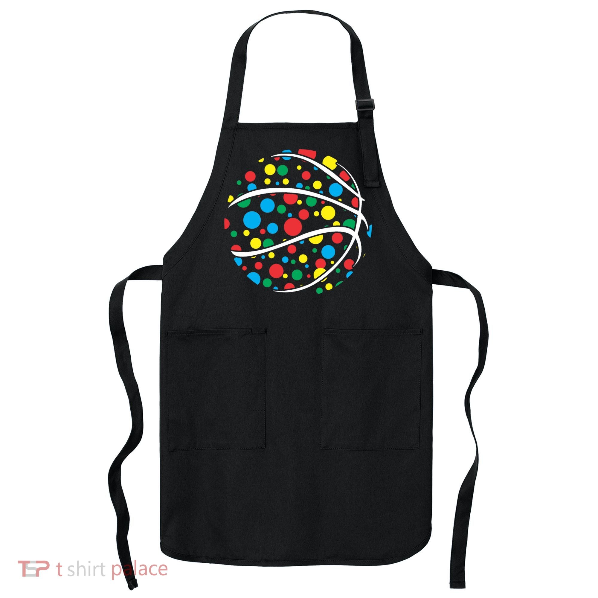 Polka Dots Basketball International Dot Day Apron