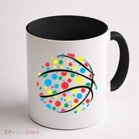 Polka Dots Basketball International Dot Day Coffee Mug thumb 1
