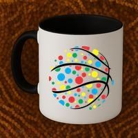 Polka Dots Basketball International Dot Day Coffee Mug thumb 2