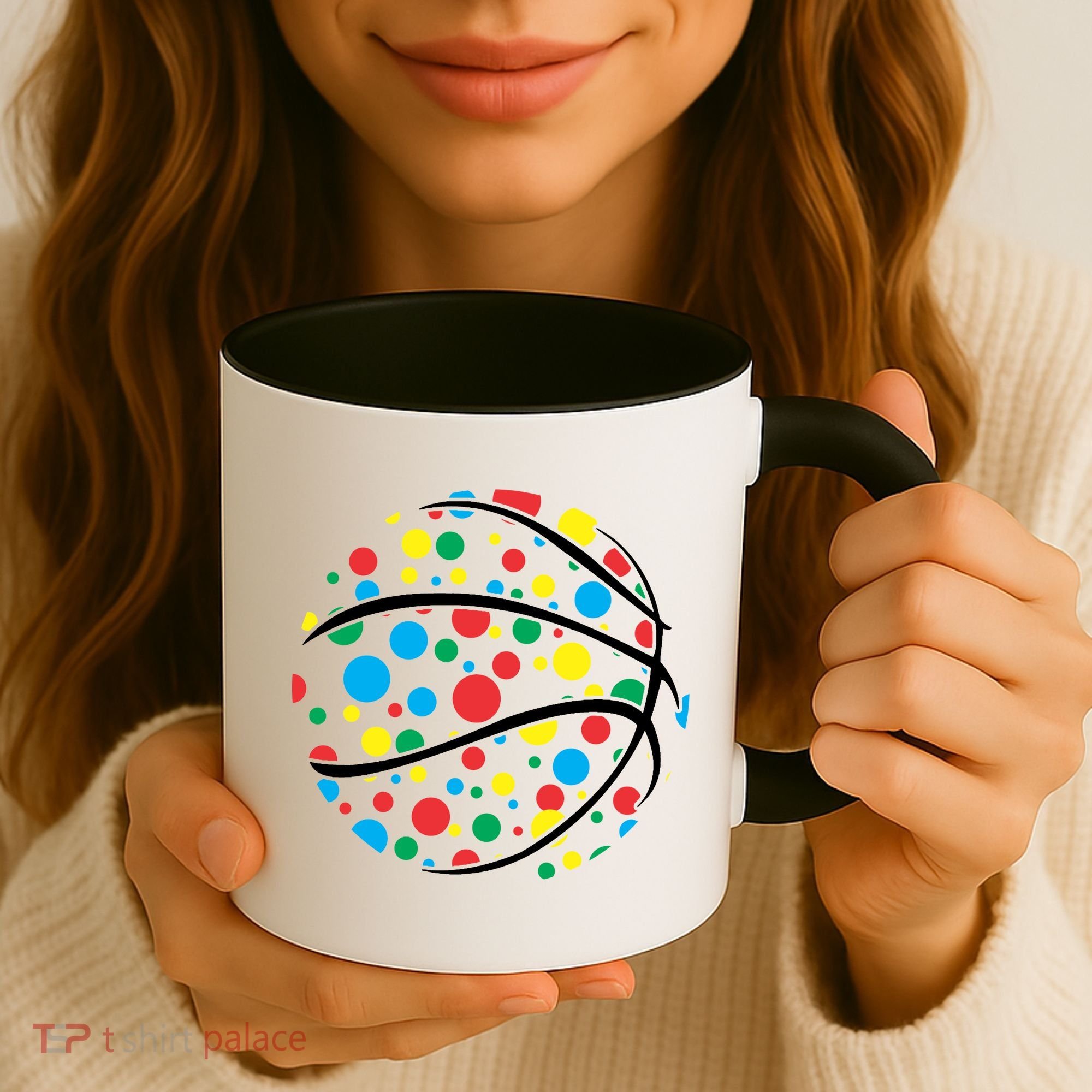 Polka Dots Basketball International Dot Day Coffee Mug