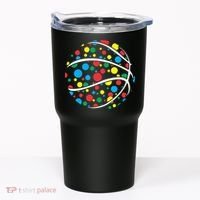 Polka Dots Basketball International Dot Day Tumbler thumb 0