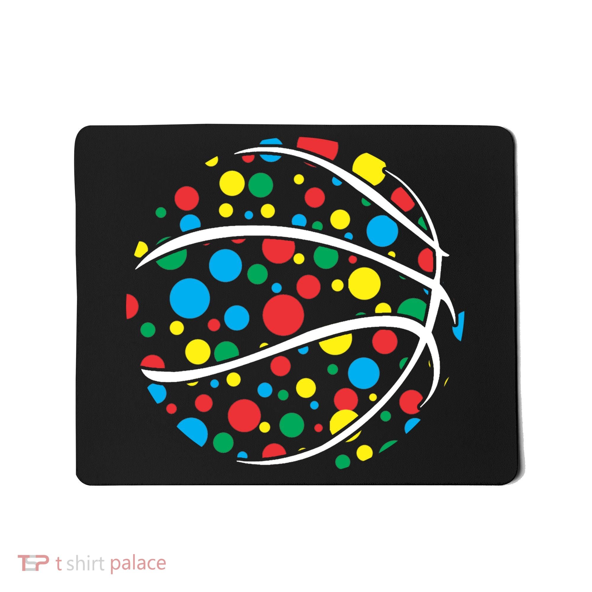 Polka Dots Basketball International Dot Day Mousepad