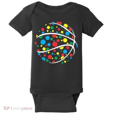 Polka Dots Basketball International Dot Day Baby Bodysuit