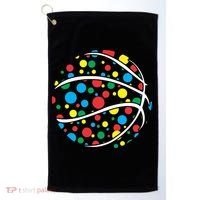Polka Dots Basketball International Dot Day Golf Towel thumb 0
