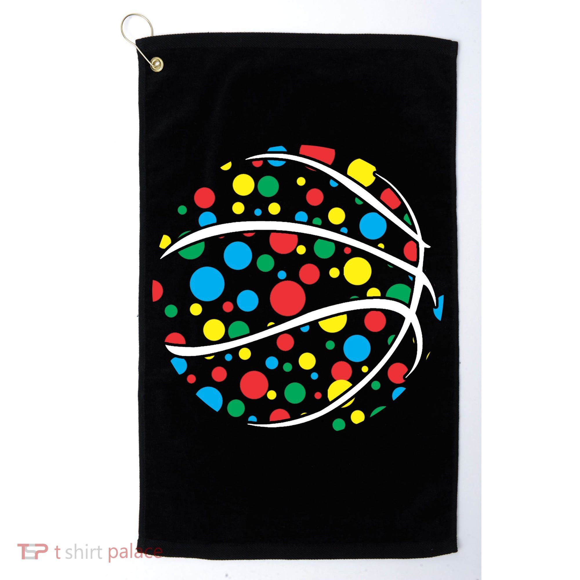 Polka Dots Basketball International Dot Day Golf Towel