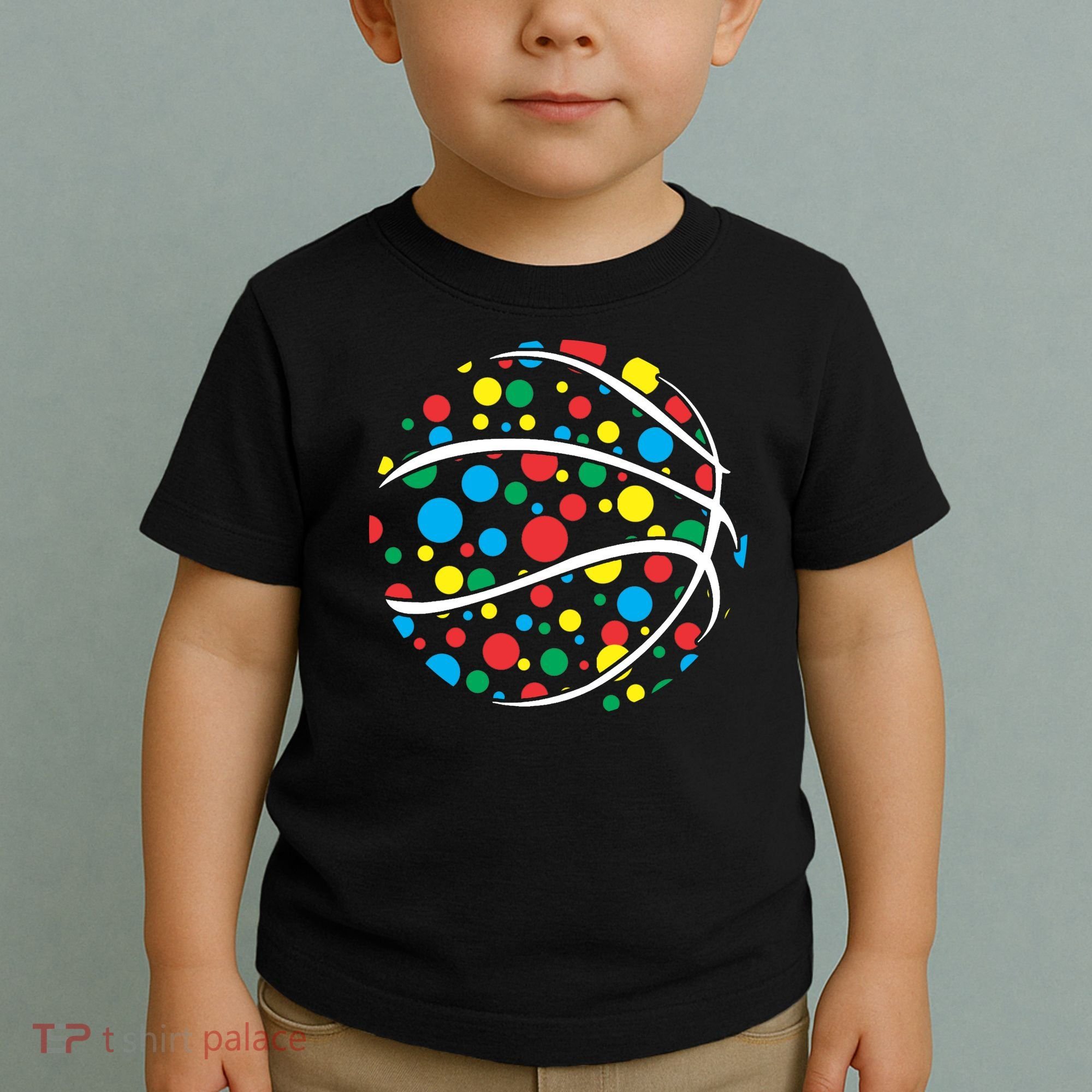 Polka Dots Basketball International Dot Day Toddler T-Shirt