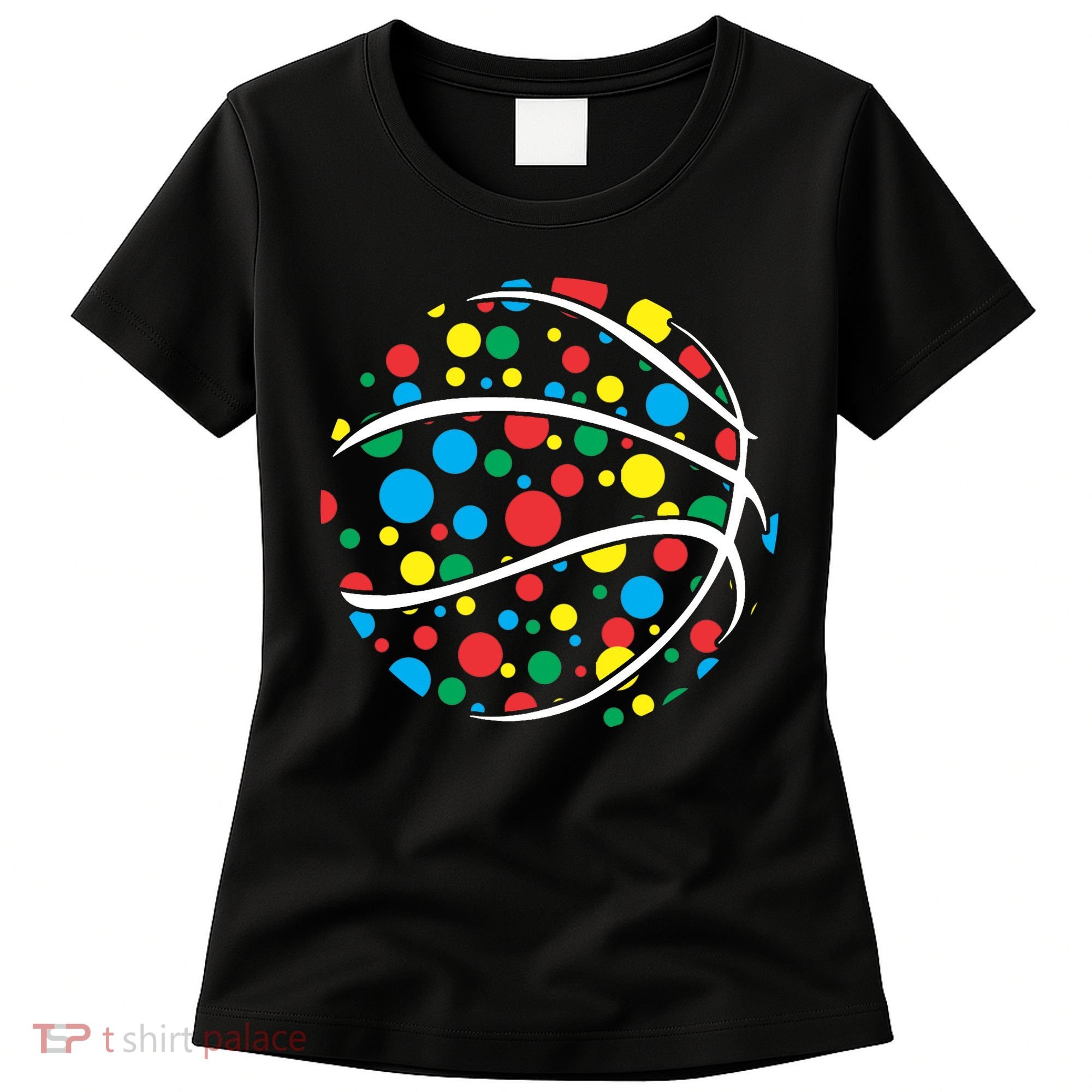 Polka Dots Basketball International Dot Day Women's T-Shirt