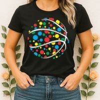 Polka Dots Basketball International Dot Day Women's T-Shirt thumb 2