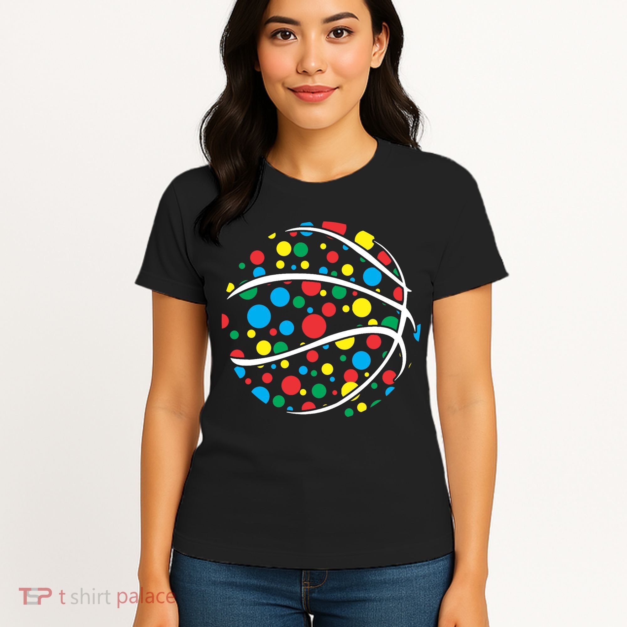Polka Dots Basketball International Dot Day Women's T-Shirt