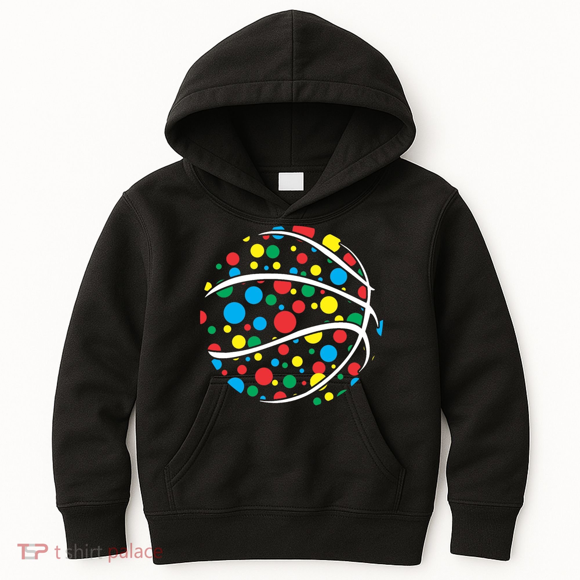 Polka Dots Basketball International Dot Day Kids Hoodie