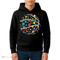 Polka Dots Basketball International Dot Day Kids Hoodie thumb 4
