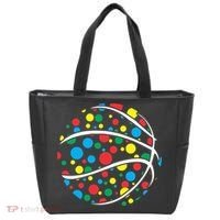 Polka Dots Basketball International Dot Day Tote Bag thumb 0