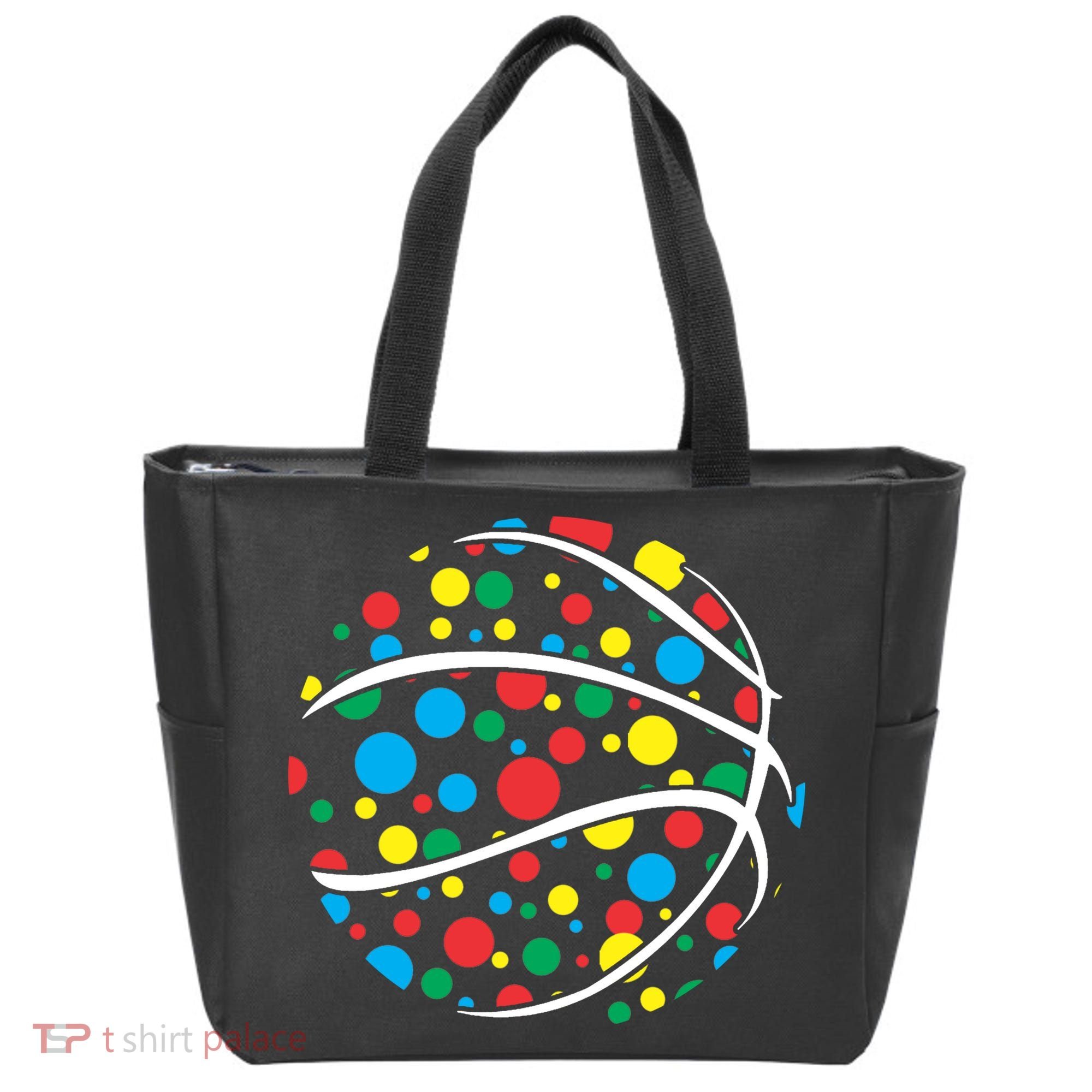 Polka Dots Basketball International Dot Day Tote Bag