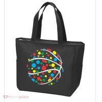 Polka Dots Basketball International Dot Day Tote Bag thumb 3