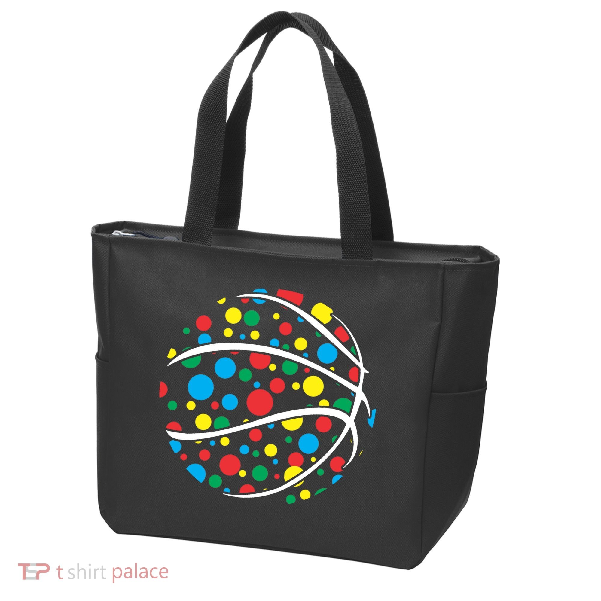 Polka Dots Basketball International Dot Day Tote Bag