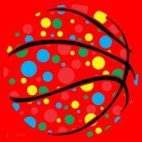 Polka Dots Basketball International Dot Day Santa Hat thumb 1