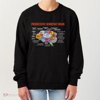 Progressive Democrat Brain Diagram Funny Women's Sweatshirt thumb 0