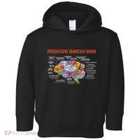 Progressive Democrat Brain Diagram Funny Toddler Hoodie thumb 0