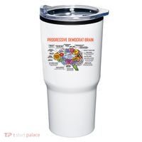 Progressive Democrat Brain Diagram Funny Tumbler thumb 0