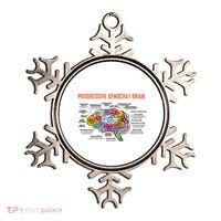 Progressive Democrat Brain Diagram Funny Ornament thumb 0