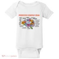 Progressive Democrat Brain Diagram Funny Baby Bodysuit thumb 0