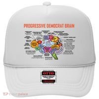 Progressive Democrat Brain Diagram Funny Hat thumb 0