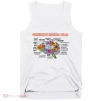Progressive Democrat Brain Diagram Funny Tank Top thumb 0