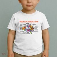 Progressive Democrat Brain Diagram Funny Toddler T-Shirt thumb 2