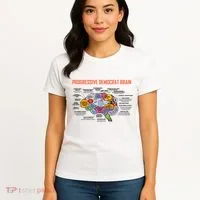 Progressive Democrat Brain Diagram Funny Women's T-Shirt thumb 4