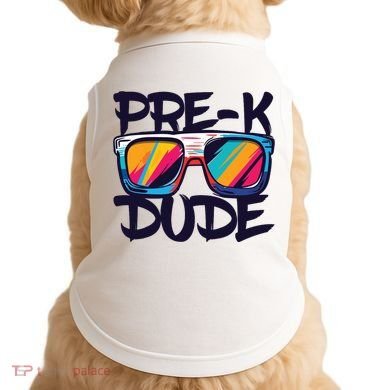 Prek Dude Back To School Prek Boy Girl Doggie Tank