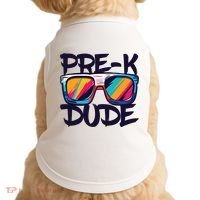 Prek Dude Back To School Prek Boy Girl Doggie Tank thumb 0