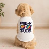 Prek Dude Back To School Prek Boy Girl Doggie Tank thumb 2