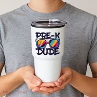 Prek Dude Back To School Prek Boy Girl Tumbler thumb 2