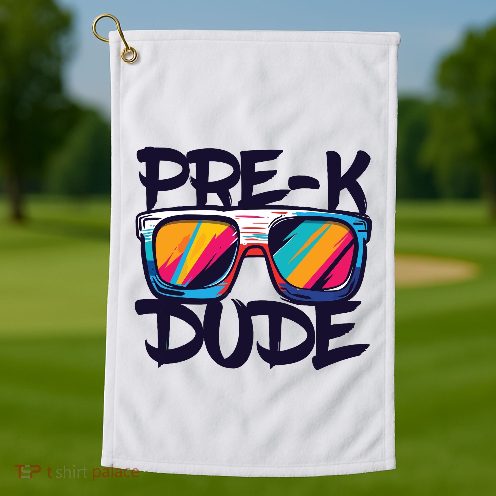 Prek Dude Back To School Prek Boy Girl Golf Towel