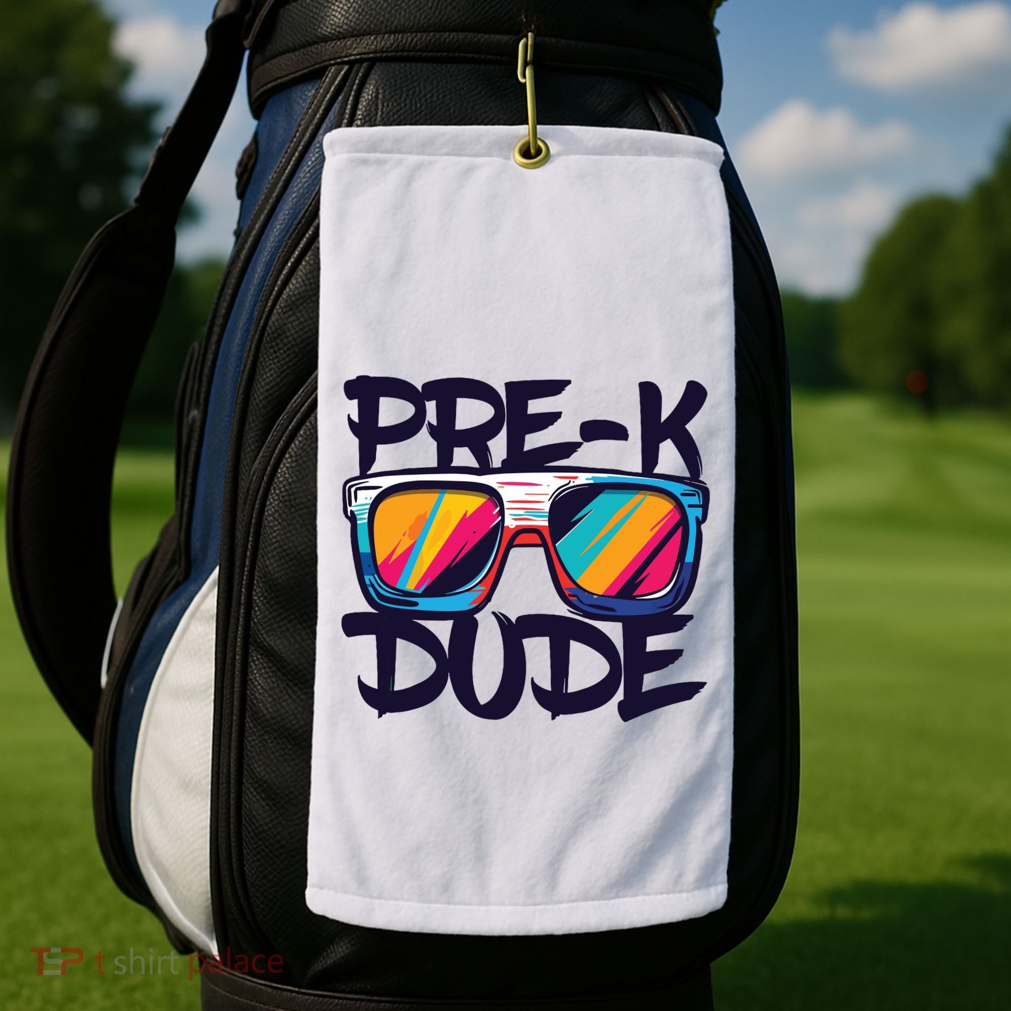 Prek Dude Back To School Prek Boy Girl Golf Towel