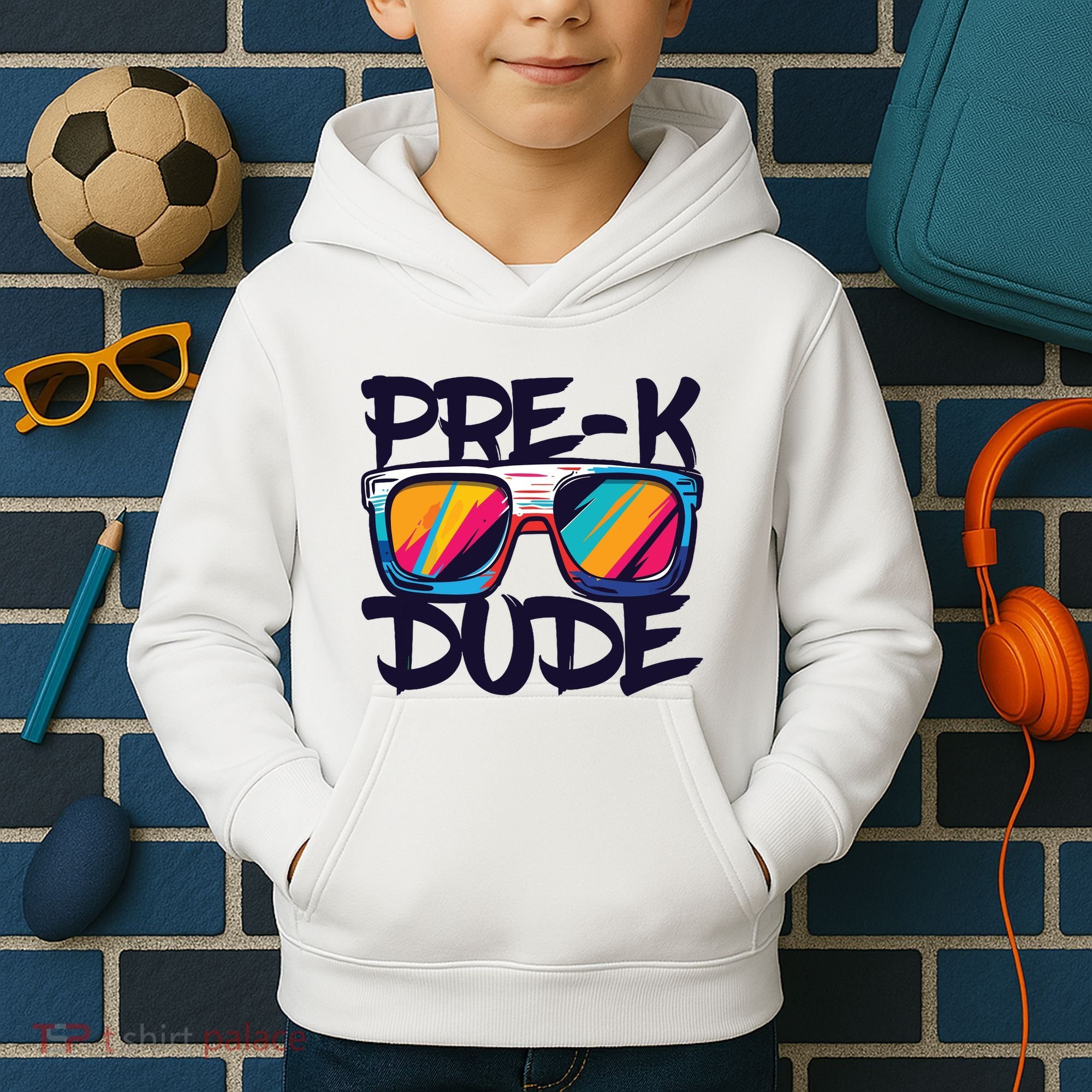 Prek Dude Back To School Prek Boy Girl Kids Hoodie