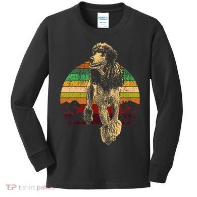 Poodle Dog Breed Kids Long Sleeve Shirt