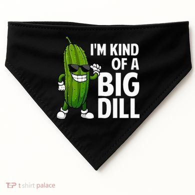 Pickle Design Big Dill Pickle Lover USA-Made Doggie Bandana