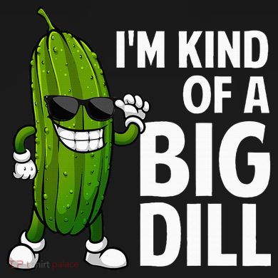 Pickle Design Big Dill Pickle Lover Flat Bill Trucker Hat