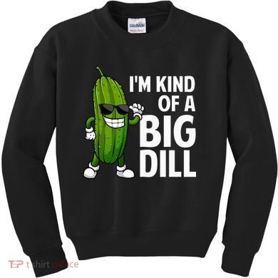 Pickle Design Big Dill Pickle Lover Kids Sweatshirt