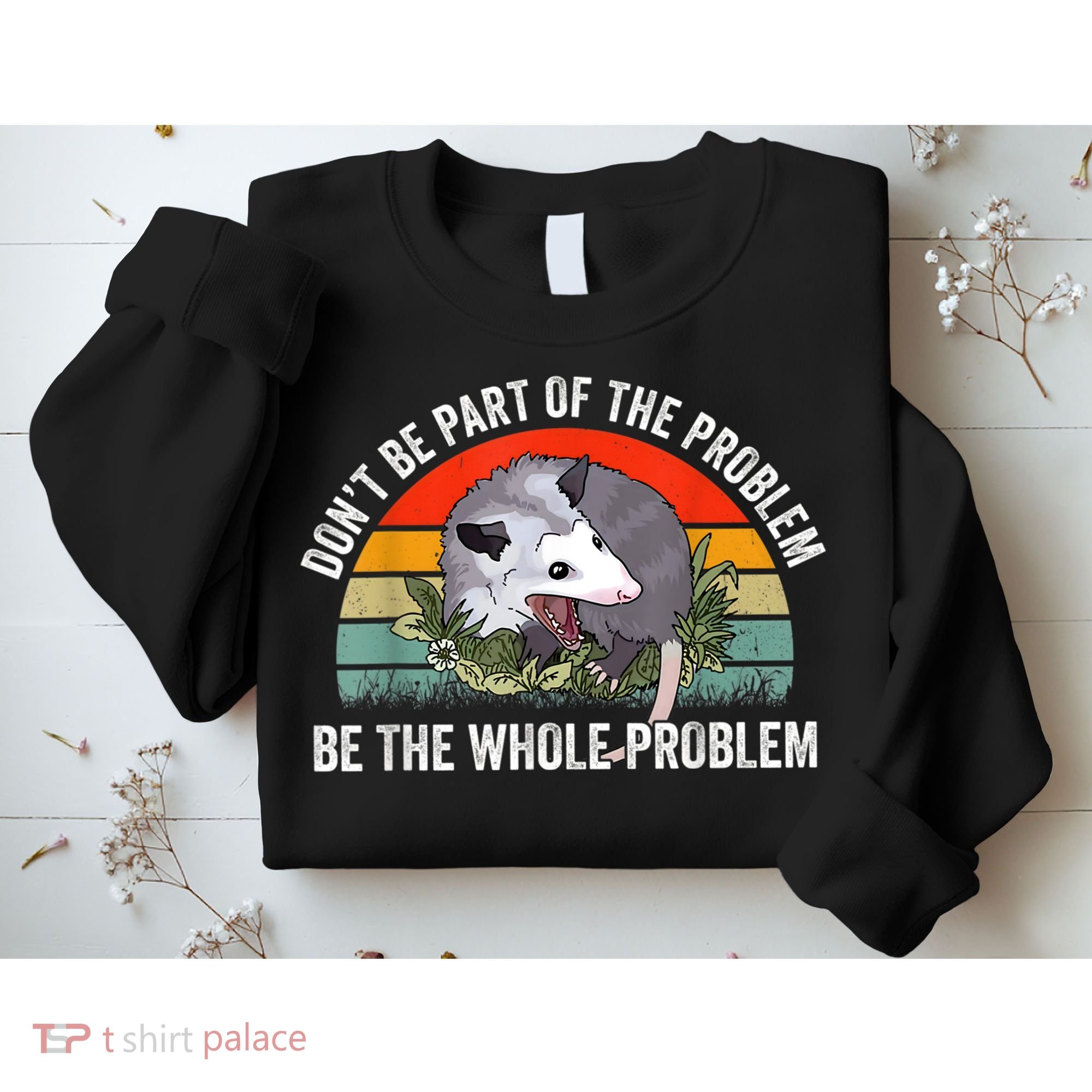 Possum Don't Be Part Of The Problem Be The Whole Problem Sweatshirt