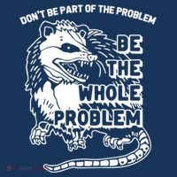 Possum Don't Be Part Of The Problem Be The Entire Problem Funny Opossum Kids Hoodie thumb 5